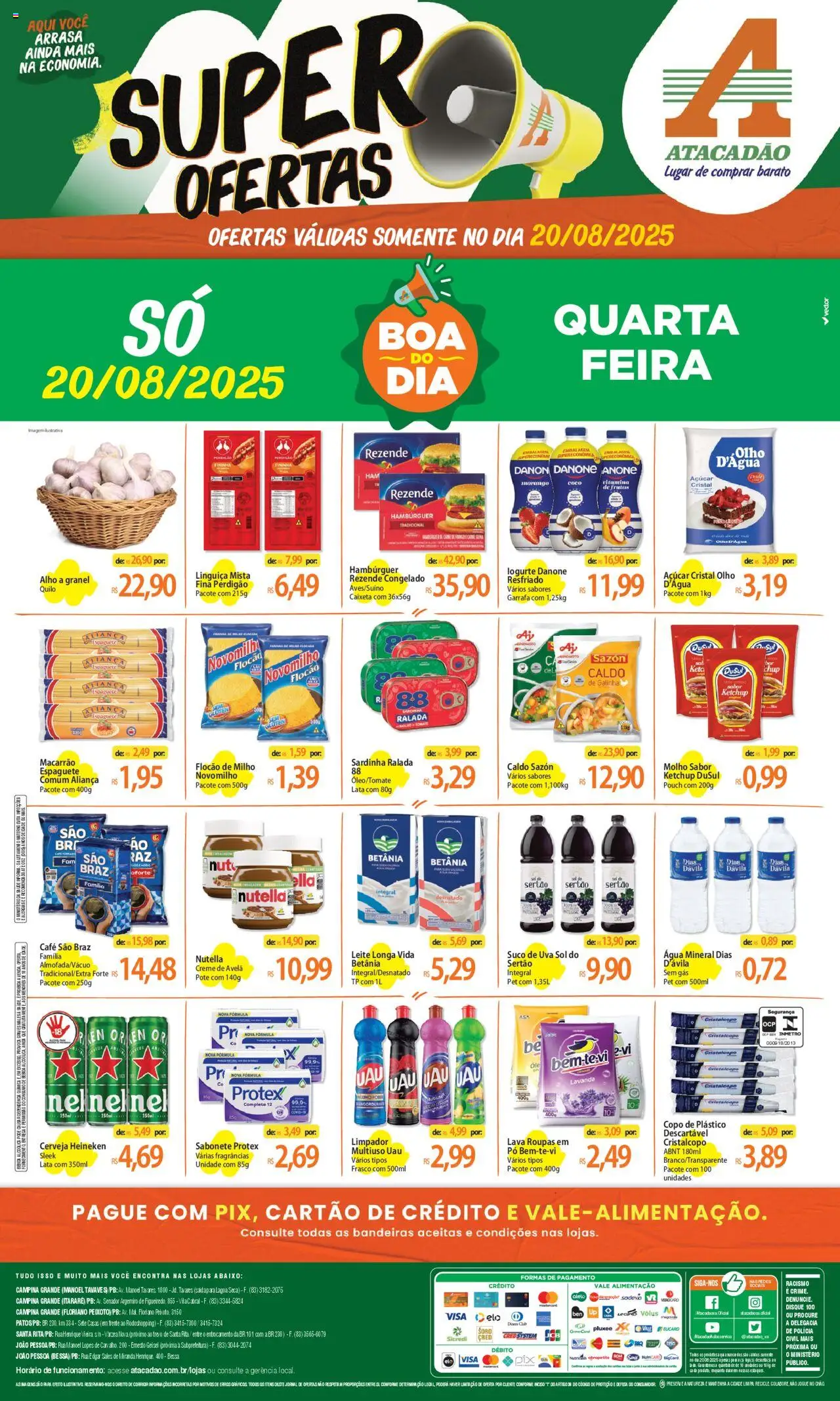 Atacadão folheto "Ofertas - PB" válido a partir de 20/08/2025 - número de página 1