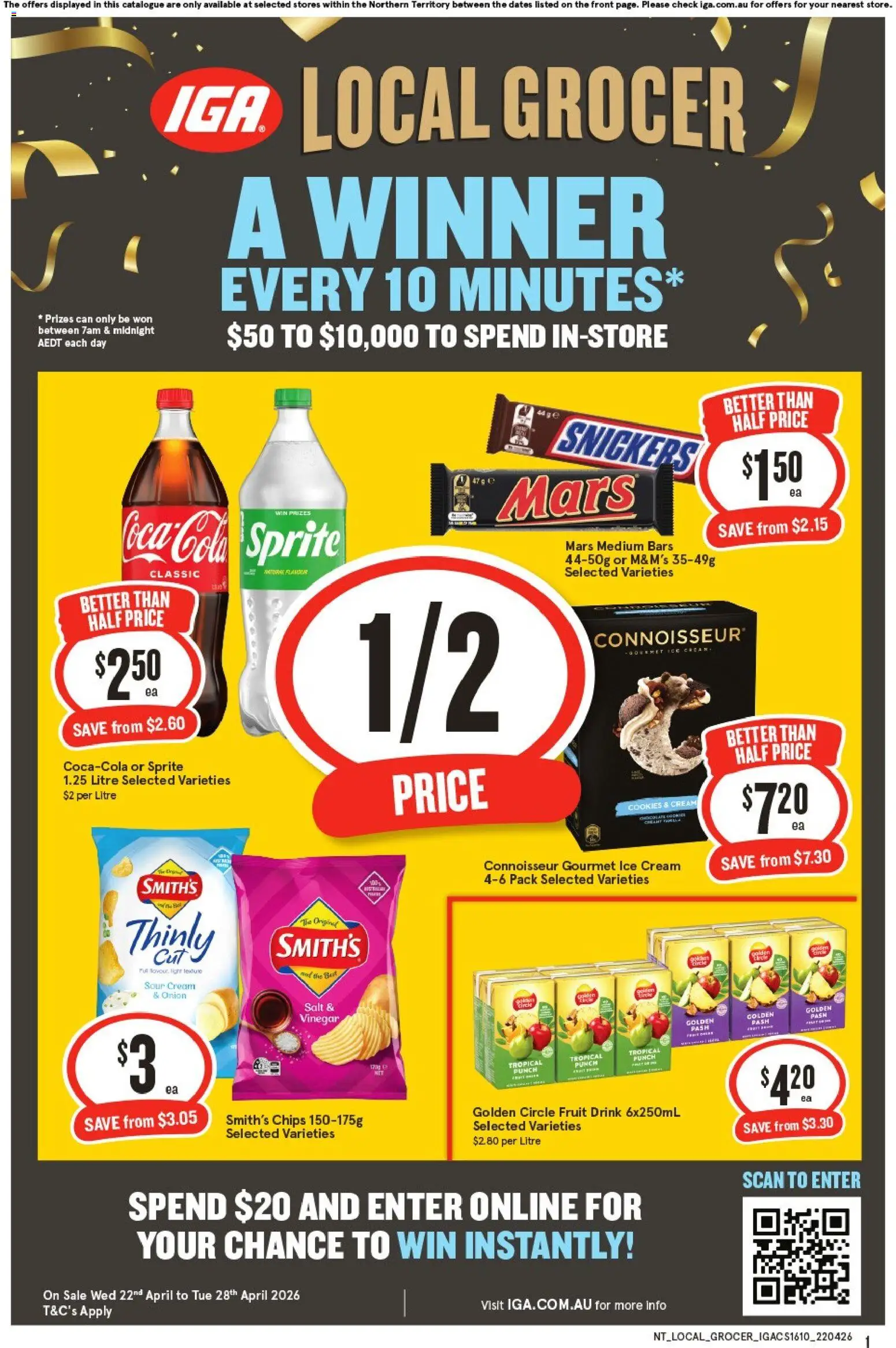 Preview of catalogue IGA Local Grocer NT from shop IGA valid 22/04/2026