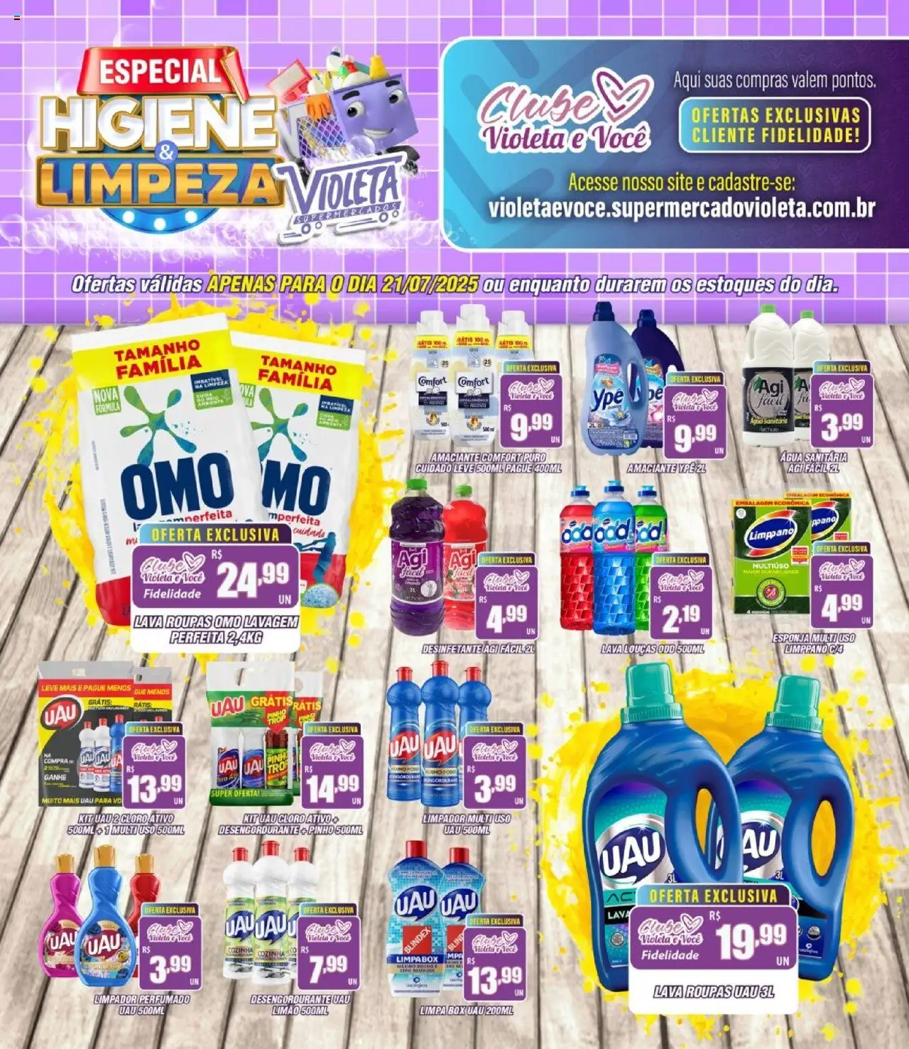 Violeta Supermercados folheto "Ofertas da semana" válido a partir de 21/07/2025 - número de página 1