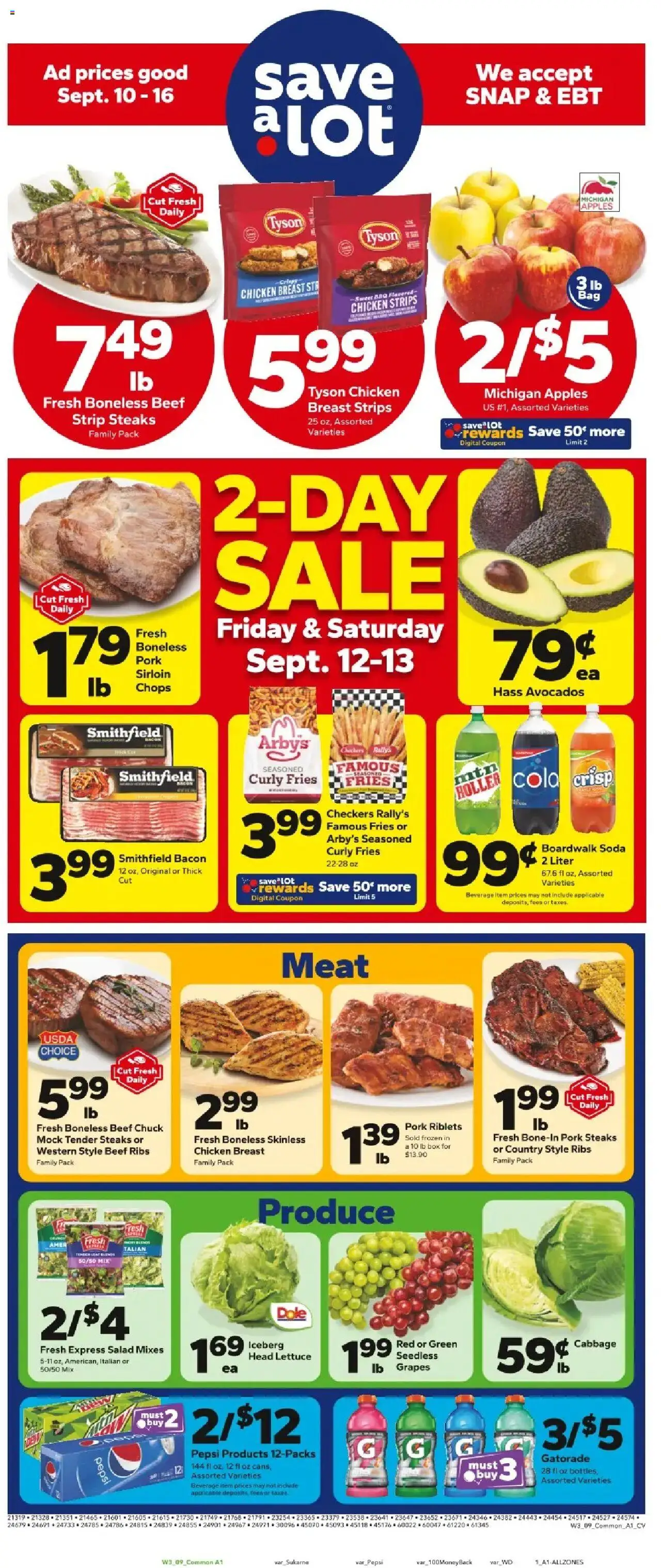 Save a Lot Weekly Ad from 09/10/2025 - Flyer - Page number 1