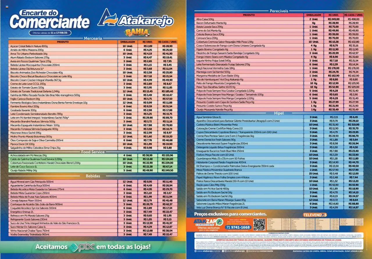 Atakarejo folheto "Encarte do Comerciante" válido a partir de 11/08/2025 - número de página 1