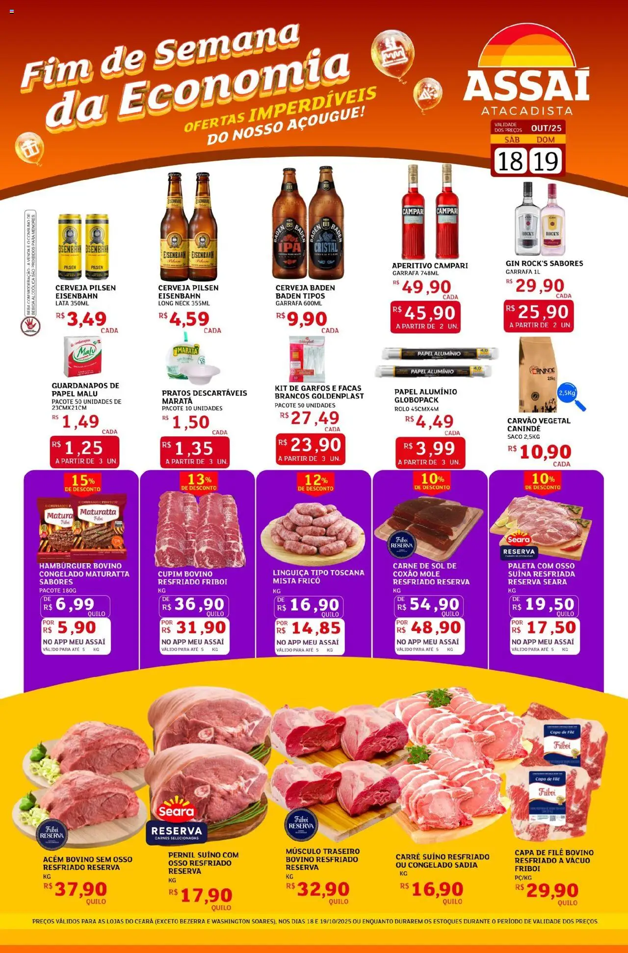 Assaí Atacadista folheto "Encarte - CE" válido a partir de 18/10/2025 - número de página 1