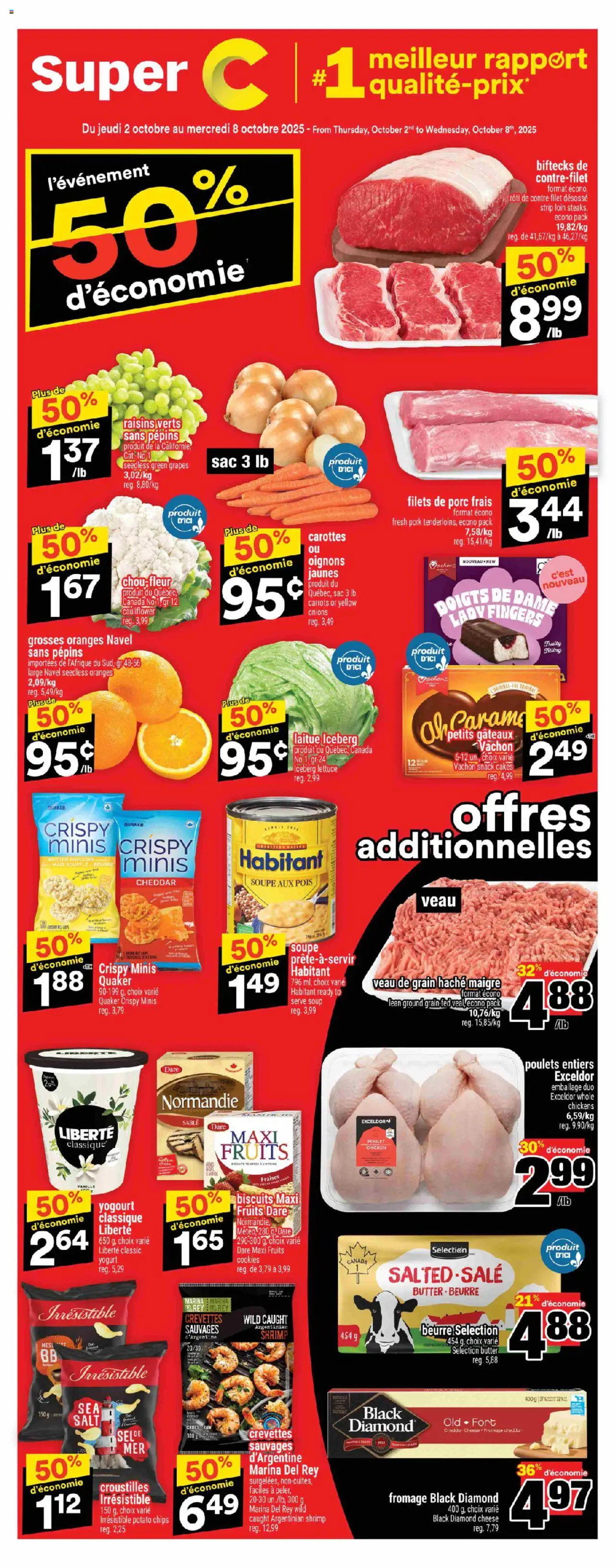 Super C flyer valid from Oct 02, 2025 - page number 1
