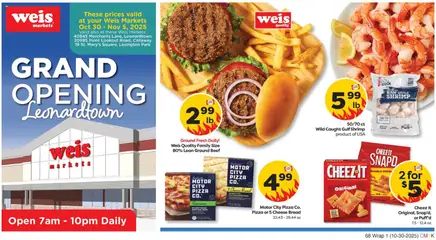 Ad Preview of Weis Grand Opening from 10/30/2025