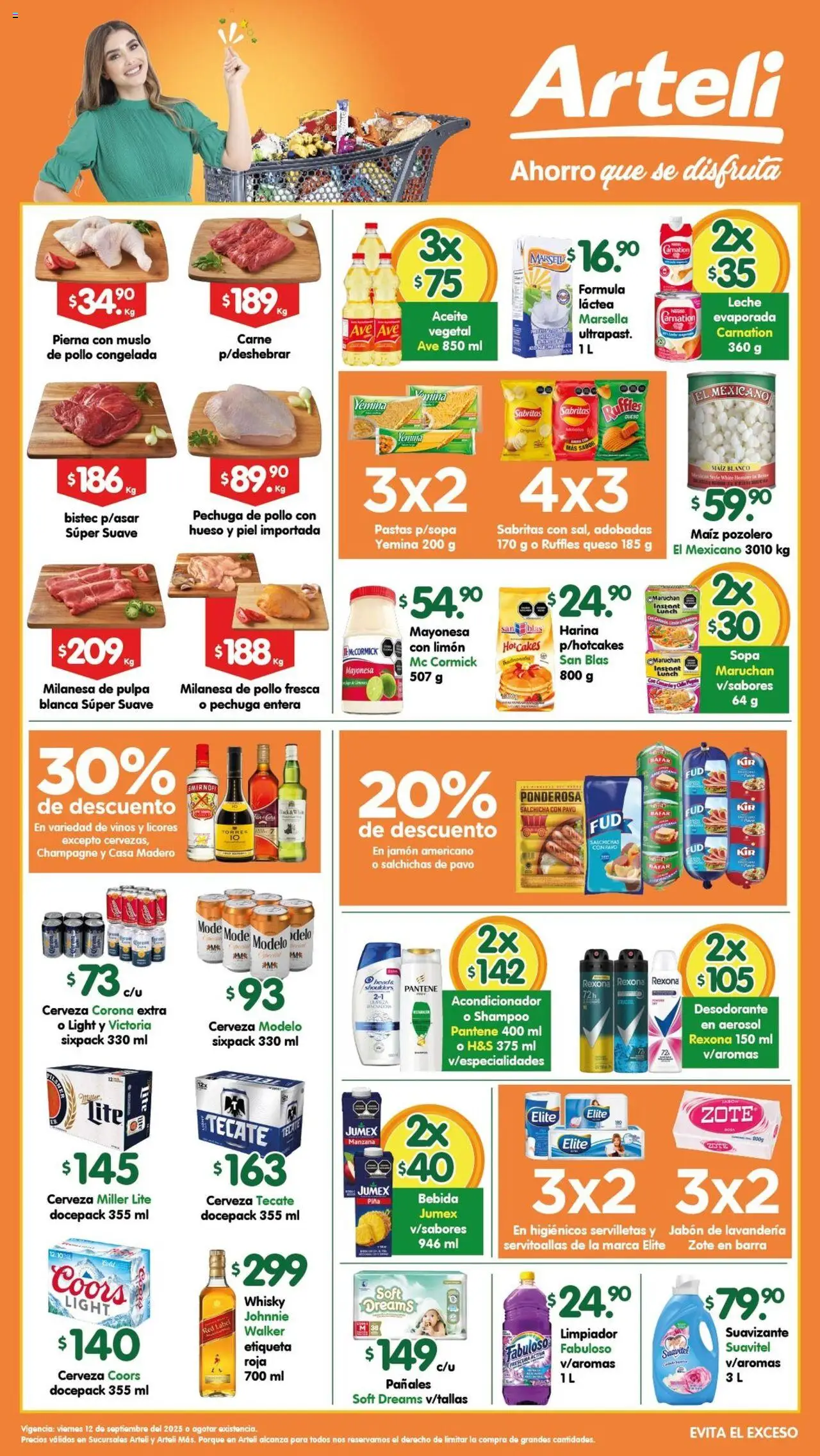 Folleto Arteli Arteli y sus promociones válidas desde el 12/09/2025 - Número de página 1
