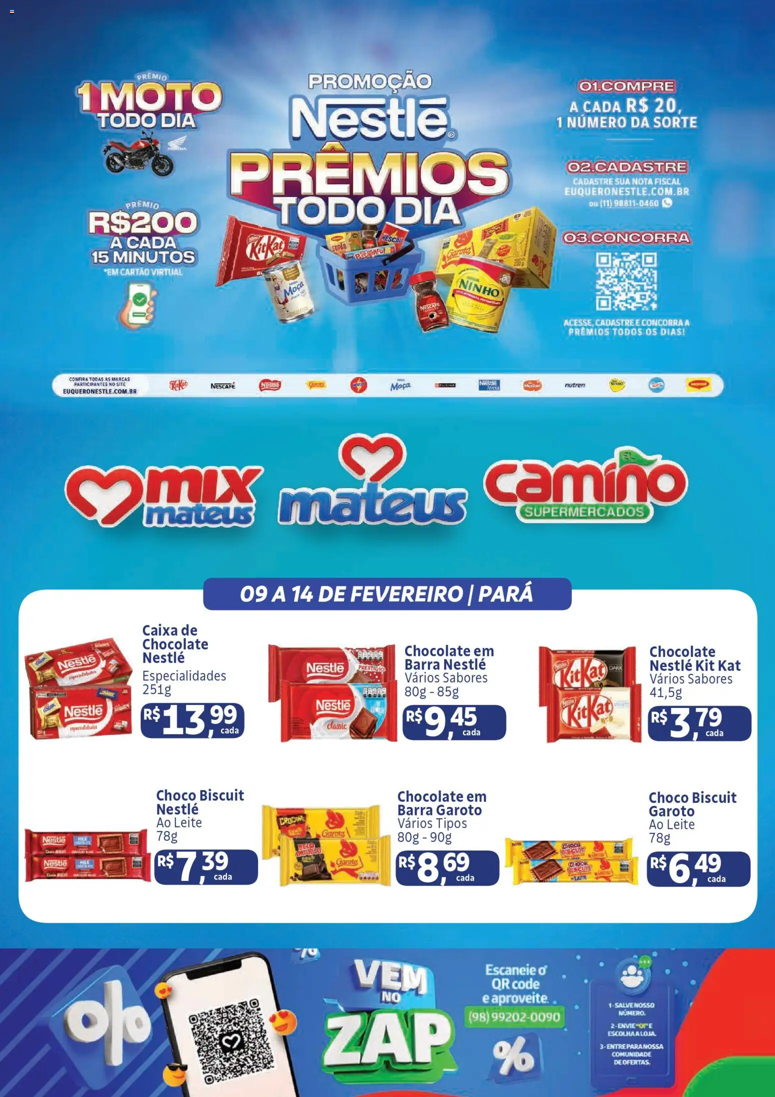 Pré-Visualização do folheto "Ofertas Festival Nestlé" da loja Mateus válido a partir de 09/02/2026