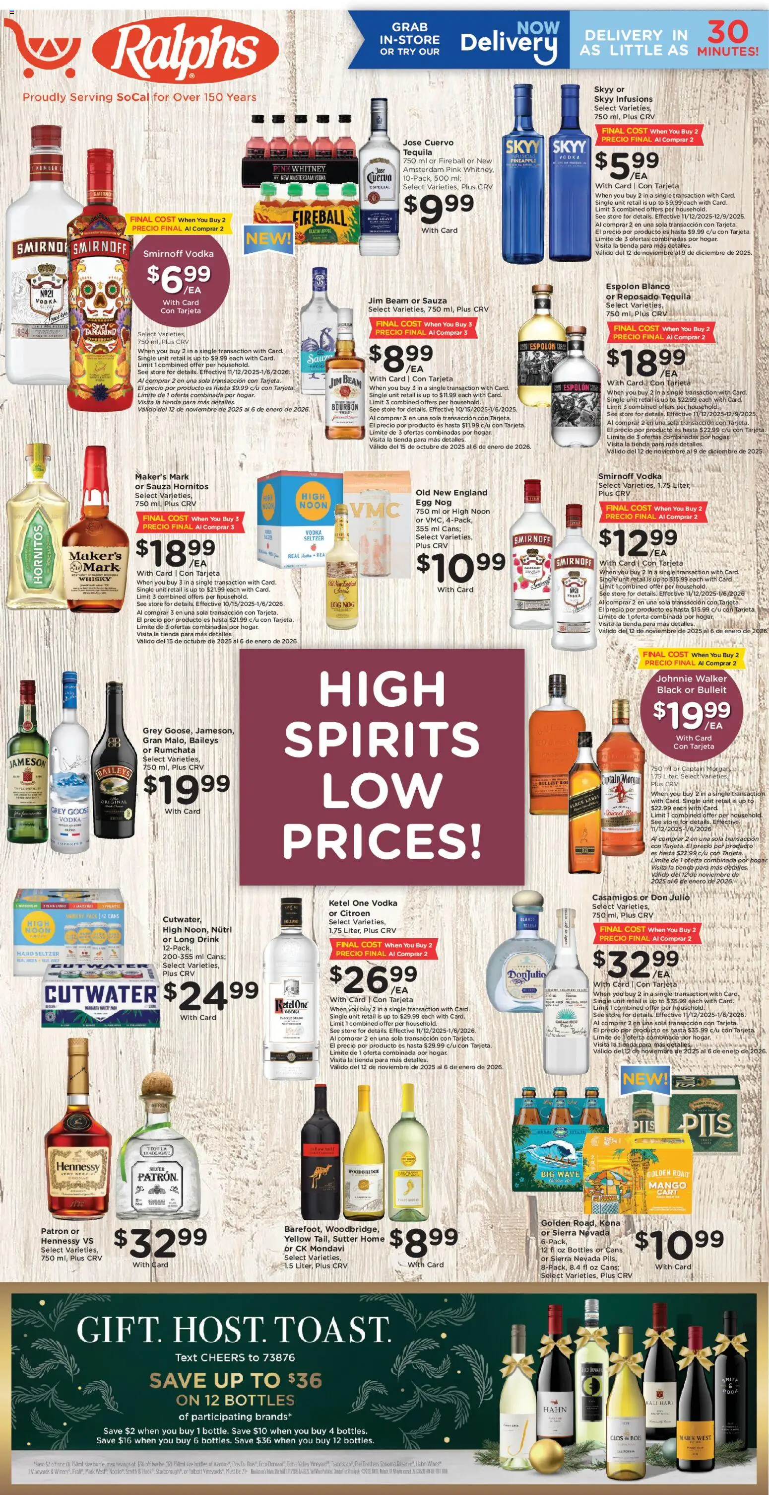 Ad Preview of Ralphs Adult Beverage from 11/12/2025