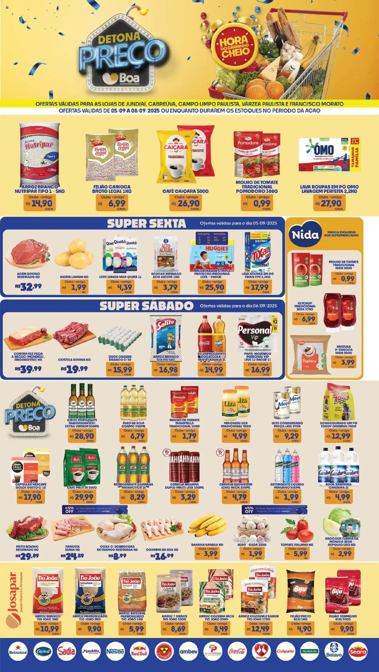 Boa Supermercados folheto "Ofertas da semana" válido a partir de 05/09/2025 - número de página 1