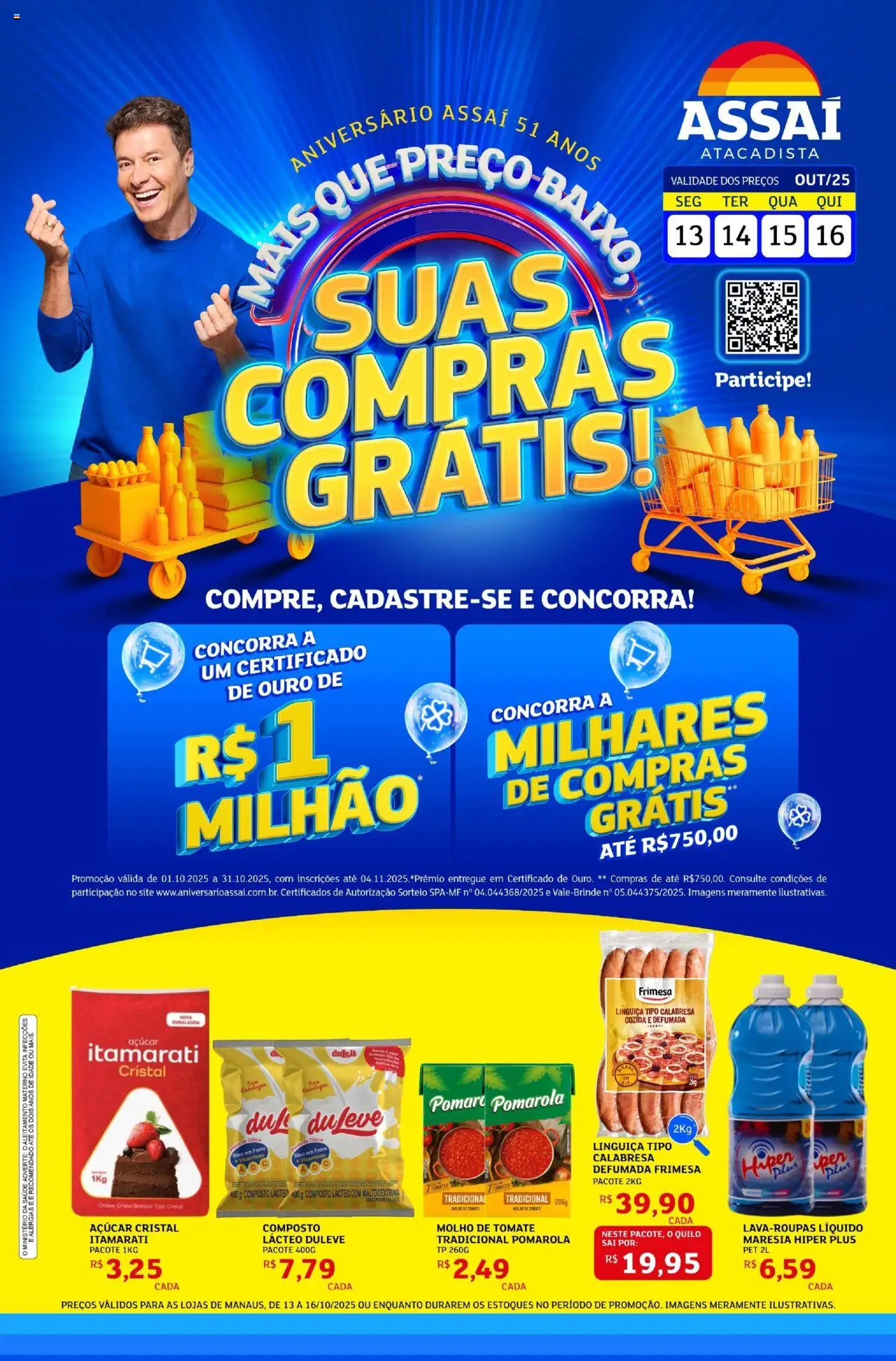 Assaí Atacadista folheto "Encarte" válido a partir de 13/10/2025 - número de página 1