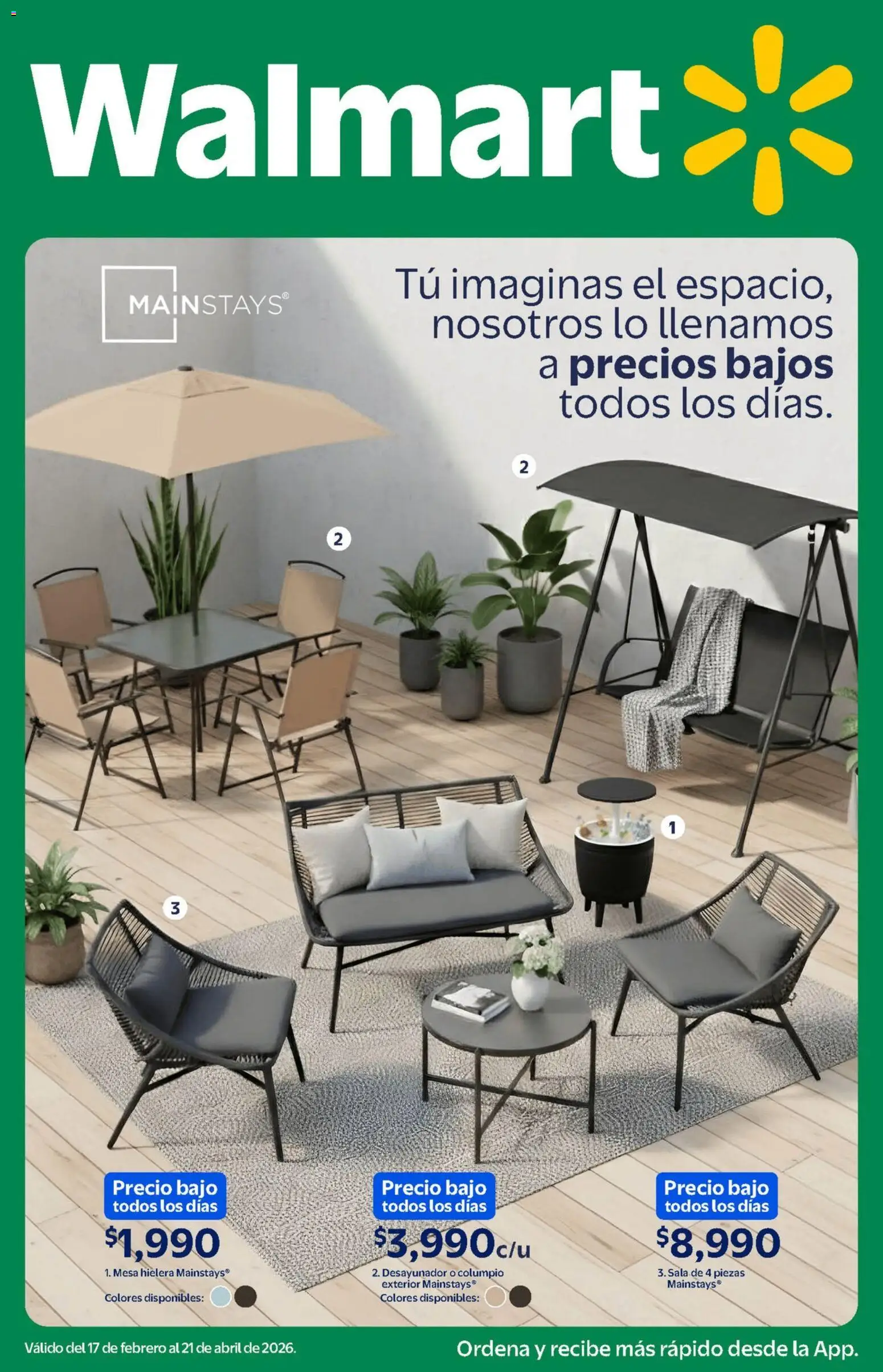 Vista previa las ofertas de la tienda Walmart - Folleto Precios bajos desde el 17/02/2026 