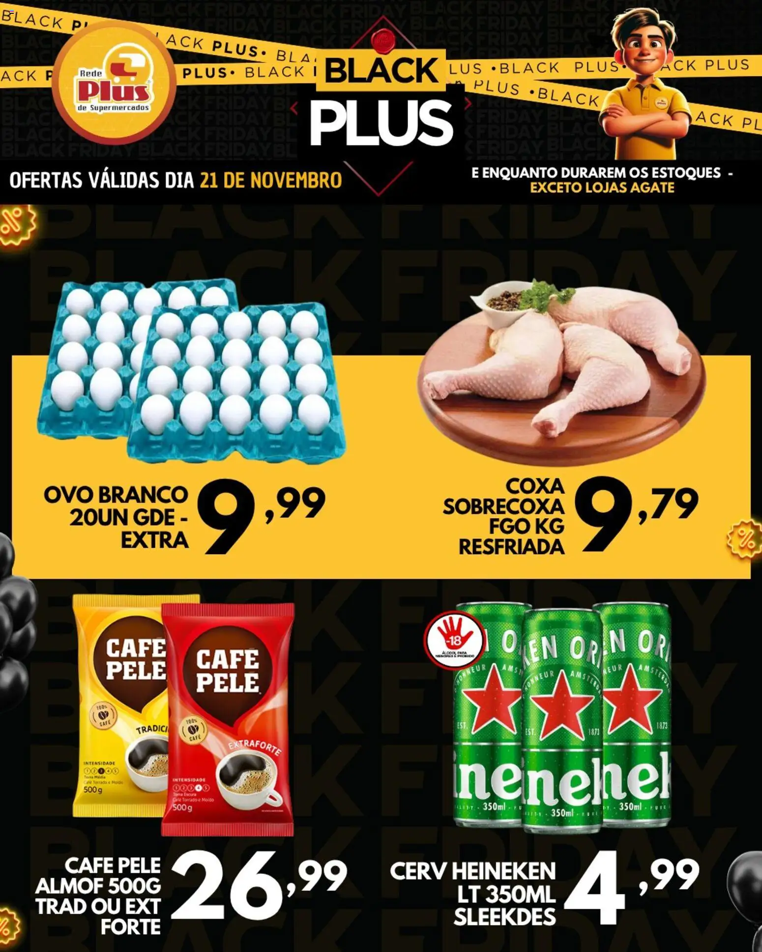 Pré-Visualização do folheto "Black Friday" da loja Rede Plus Supermercados válido a partir de 21/11/2025