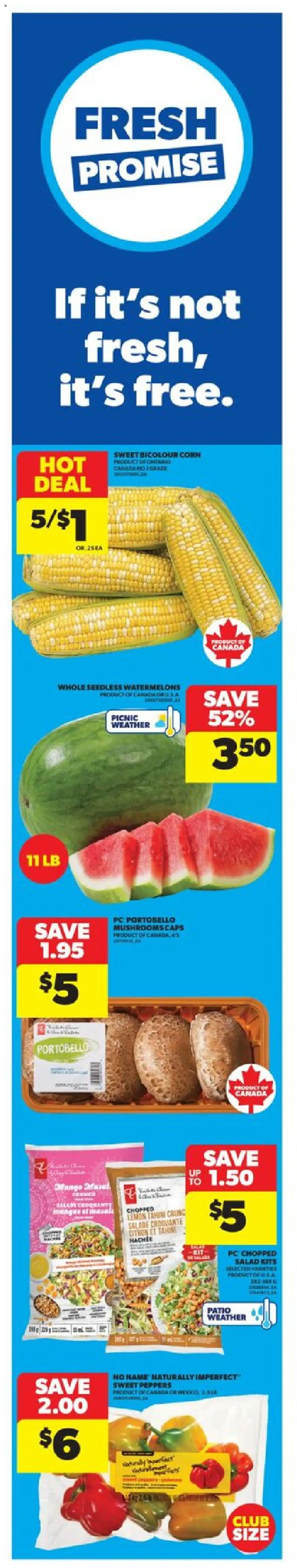 Real Canadian Superstore flyer valid from Jul 31, 2025 - page number 1