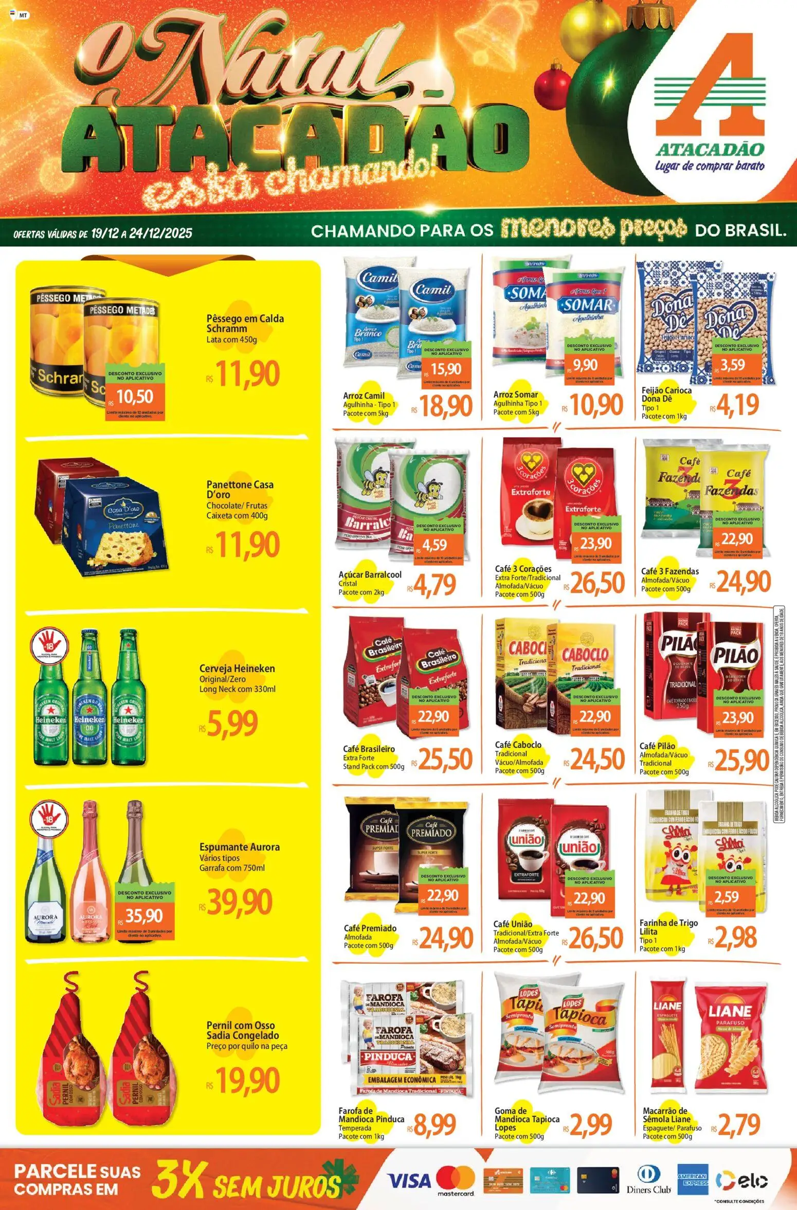 Pré-Visualização do folheto "Ofertas - MT" da loja Atacadão válido a partir de 19/12/2025