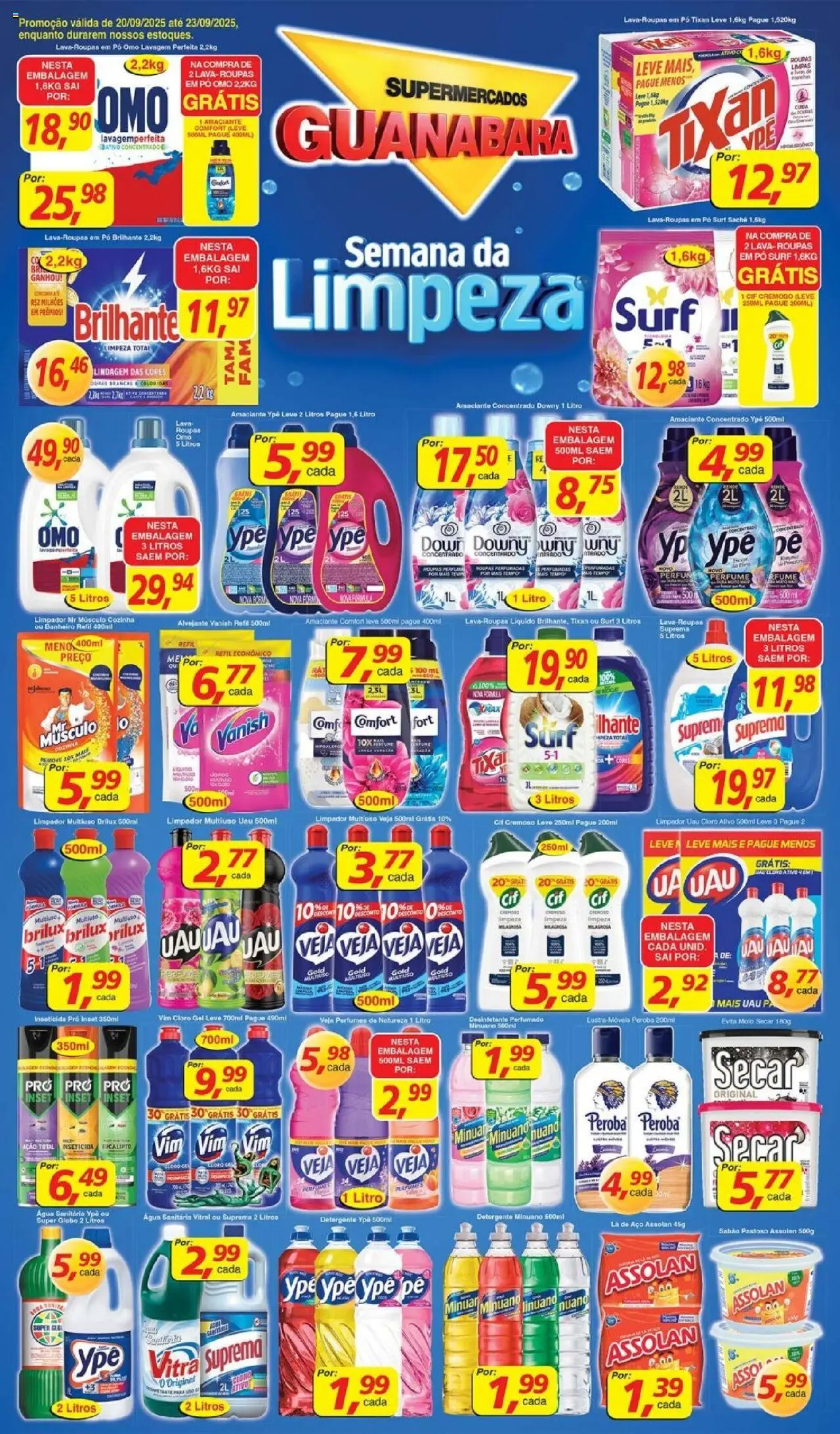 Supermercados Guanabara folheto "Encarte" válido a partir de 20/09/2025 - número de página 1