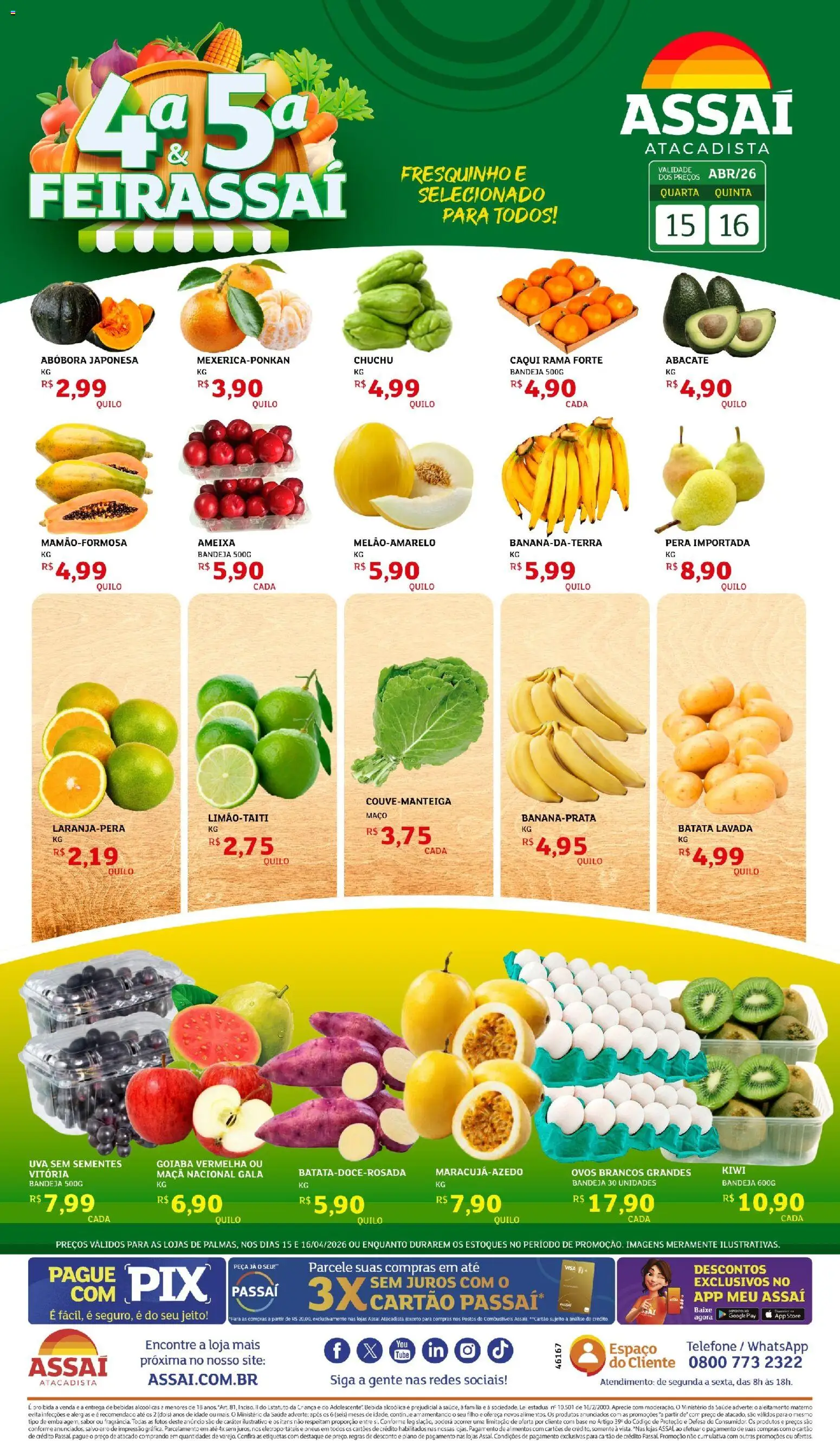 Pré-Visualização do folheto "Assaí Atacadista ofertas - TO" da loja Assaí Atacadista válido a partir de 16/04/2026