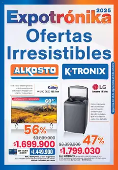  Vista previa del prospecto Ofertas Irresistibles del almacen Alkosto válida del 13/09/2025 al 03/11/2025