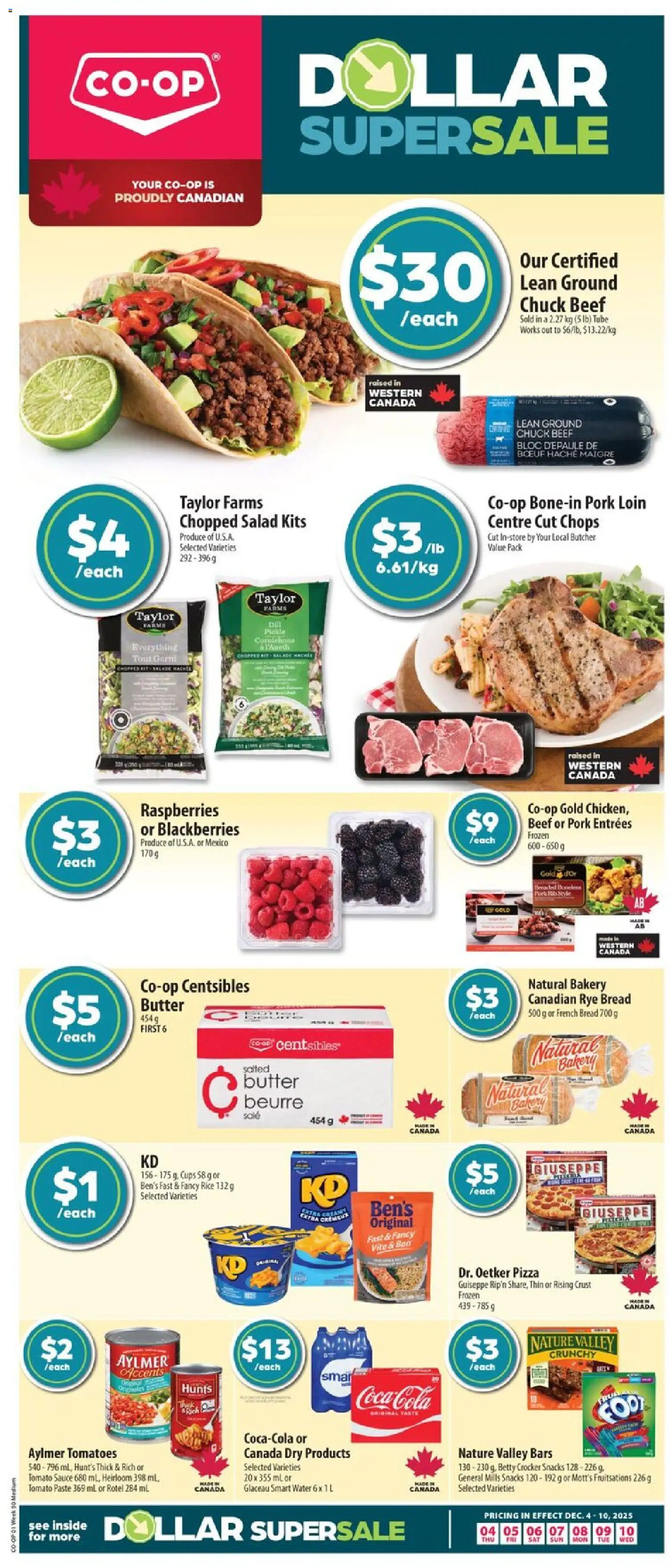 Preview of leaflet Weekly flyer / circulaire from shop Co-op Food is valid from Dec 04, 2025