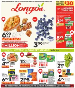 Preview of leaflet Weekly flyer / circulaire from shop Longo's is valid from Nov 06, 2025 | Page: 1
