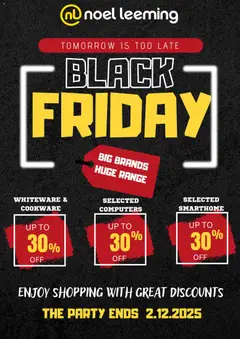 Preview of catalogue Black Friday from shop Noel Leeming valid 18 Nov 2025