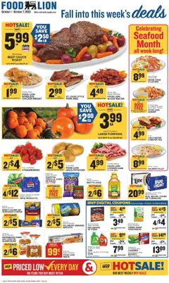 Ad Preview of Food Lion Weekly Ad from 10/01/2025