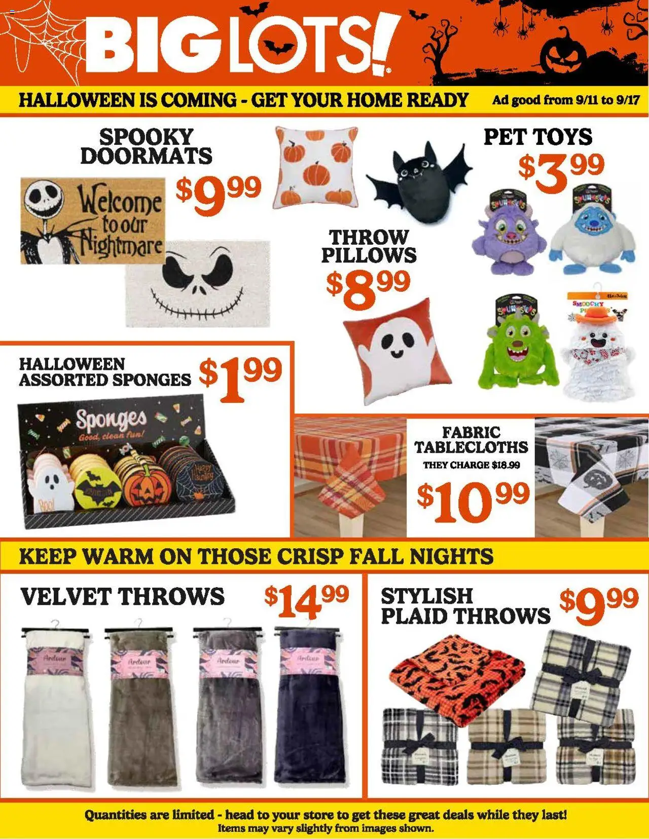 Big Lots Weekly Ad from 09/11/2025 - Flyer - Page number 1