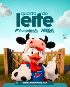 Pré-Visualização do folheto "Ofertas Quarta do Leite" da loja Frangolândia válido a partir de 22/10/2025
