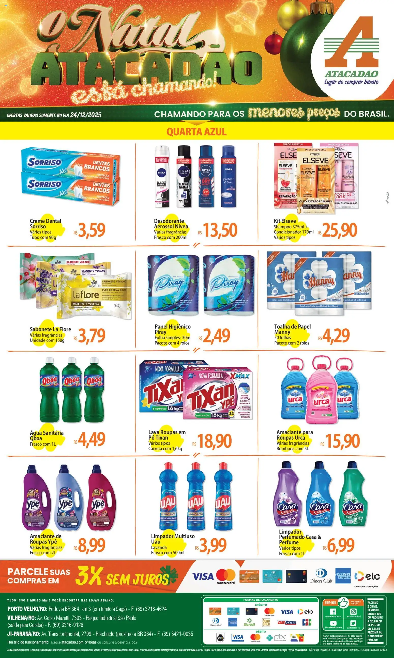 Pré-Visualização do folheto "Ofertas - RO" da loja Atacadão válido a partir de 24/12/2025