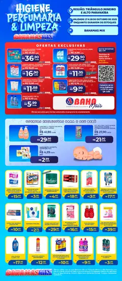 Pré-Visualização do folheto "Ofertas Higiene e Limpeza" da loja Bahamas Mix válido a partir de 27/10/2025