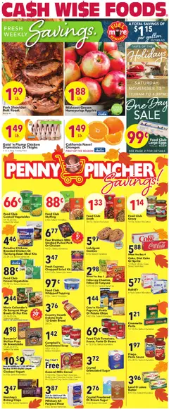 Ad Preview of Cash Wise Weekly Ad from 11/12/2025