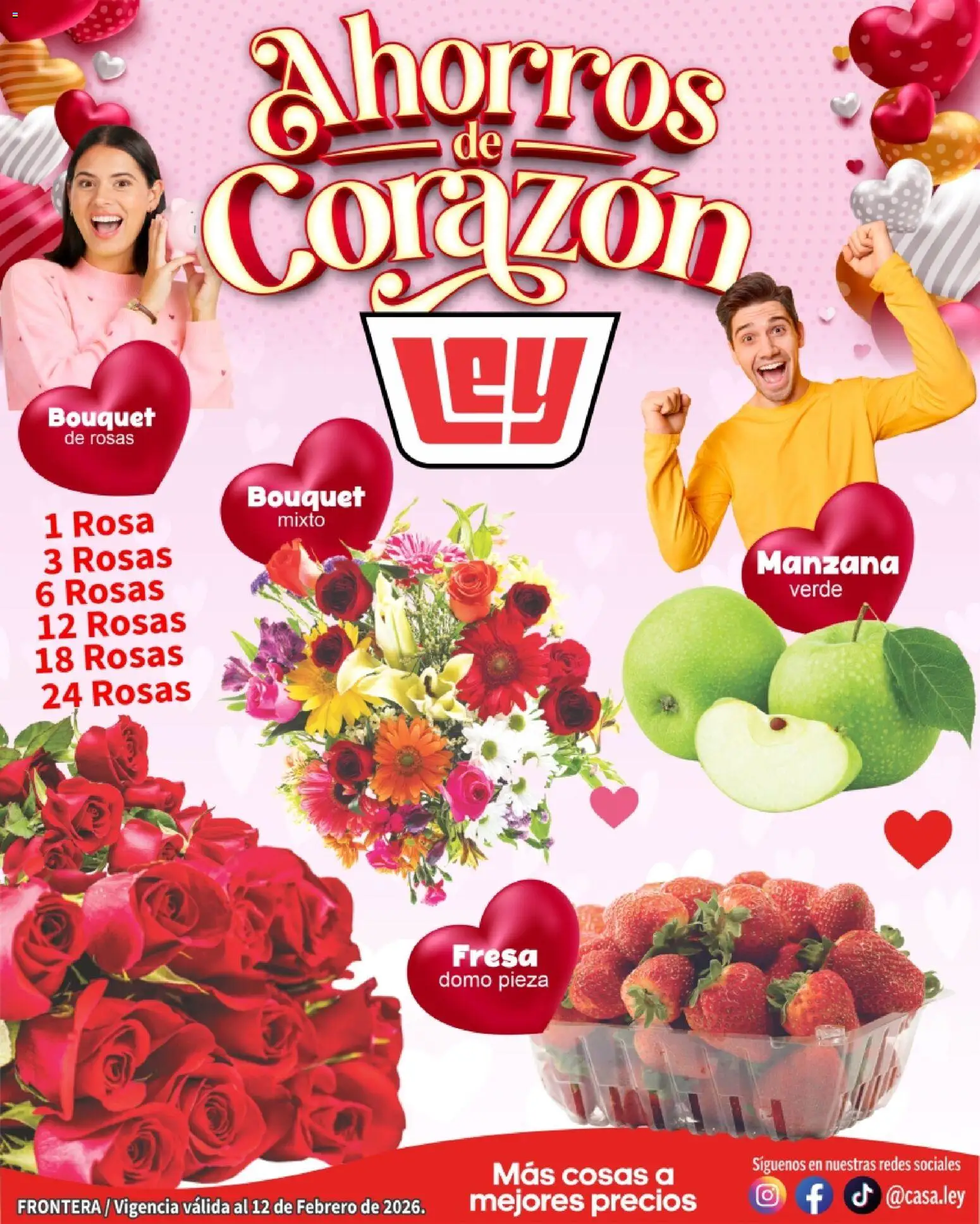 Vista previa las ofertas de la tienda Casa Ley - Folleto Ahorros de Corazón frontera desde el 03/02/2026 