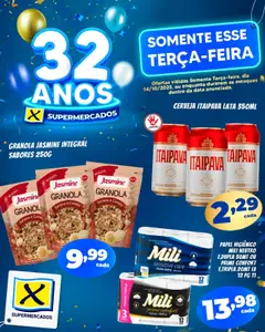 Pré-Visualização do folheto "Ofertas Terça-feira de aniversário" da loja X Supermercados válido a partir de 14/10/2025