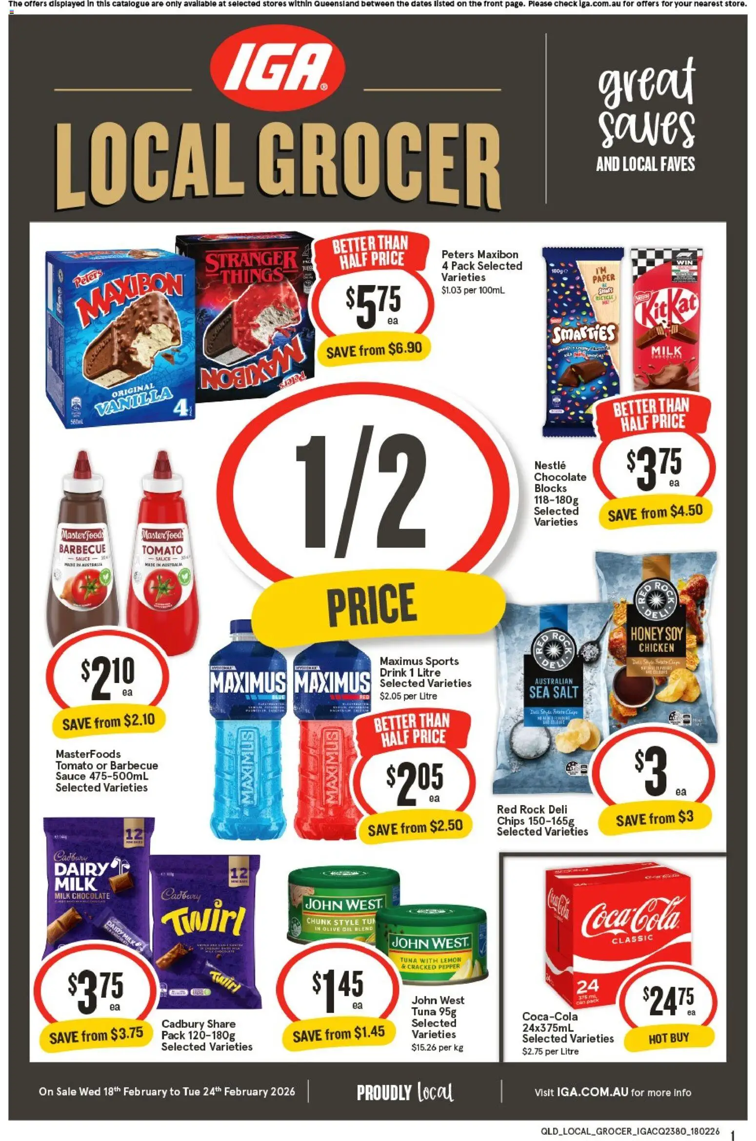 Preview of catalogue Local Grocer QLD from shop IGA valid 18/02/2026