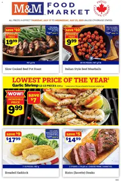 Preview of leaflet Weekly flyer / circulaire from shop M&M Food Market is valid from Jul 17, 2025