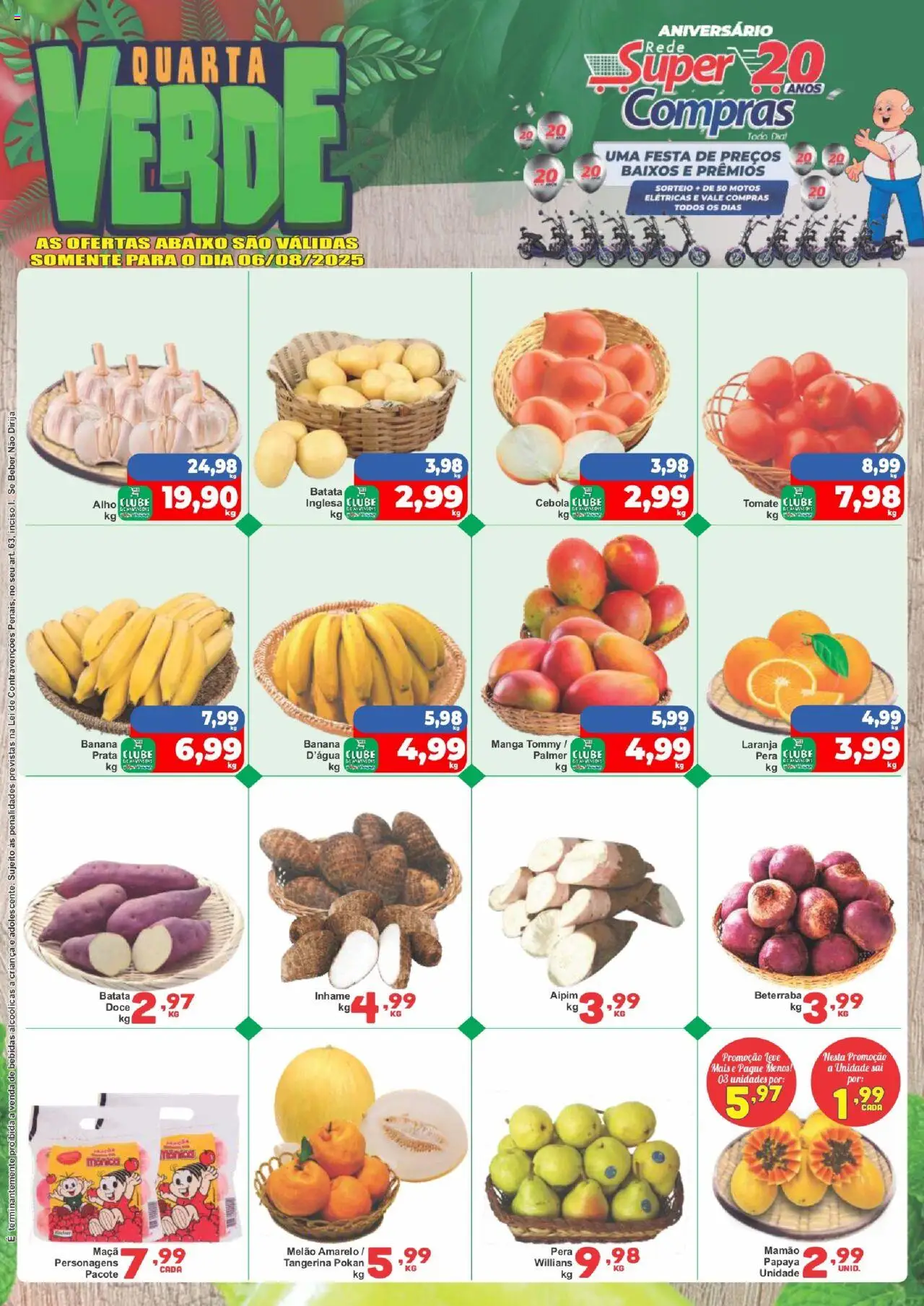 Rede Super Compras folheto "Ofertas do Dia" válido a partir de 06/08/2025 - número de página 1