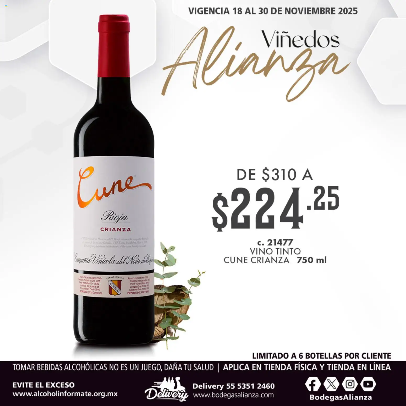 Vista previa las ofertas de la tienda Bodegas Alianza - Catálogo Viñedos desde el 18/11/2025 