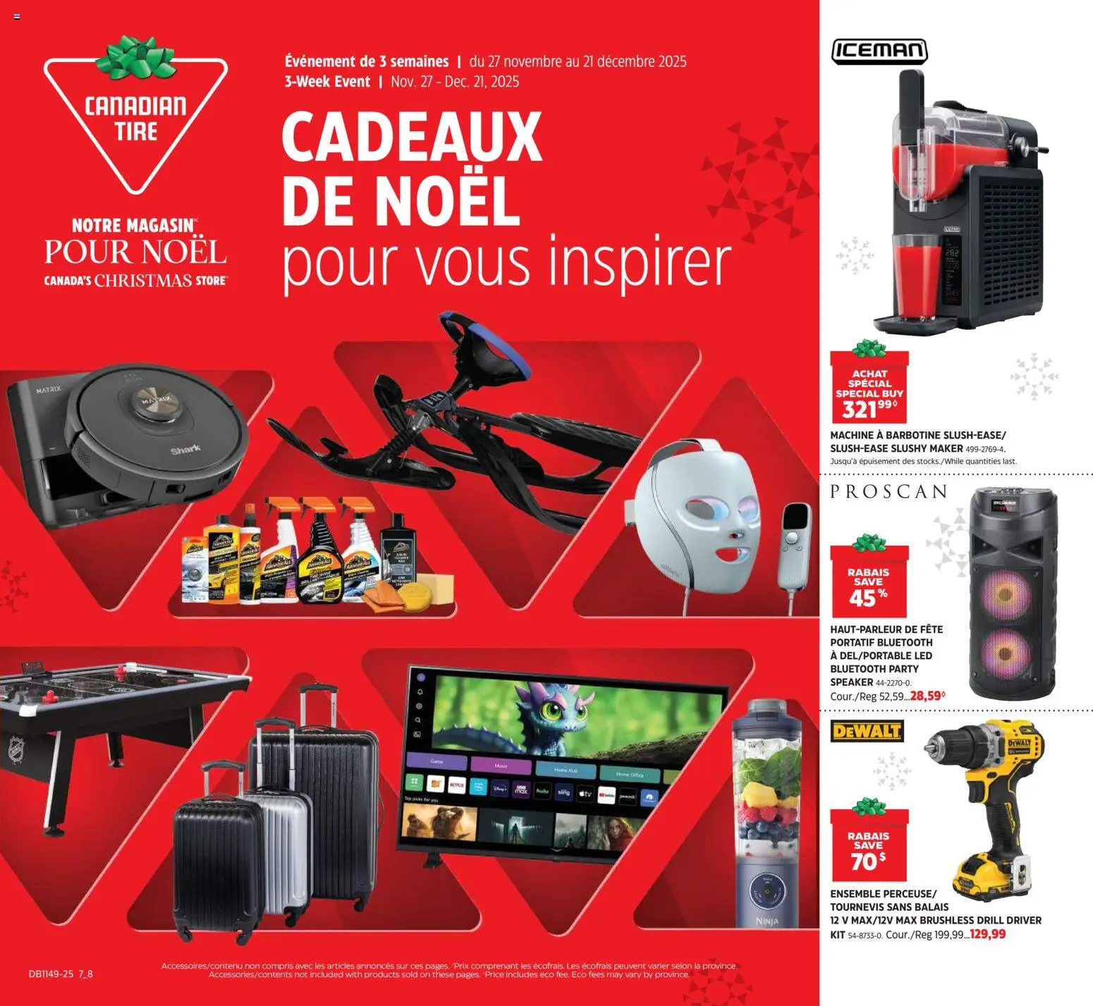 Preview of leaflet Cadeaux De Noël Pour Vous Inspirer from shop Canadian Tire is valid from Nov 27, 2025