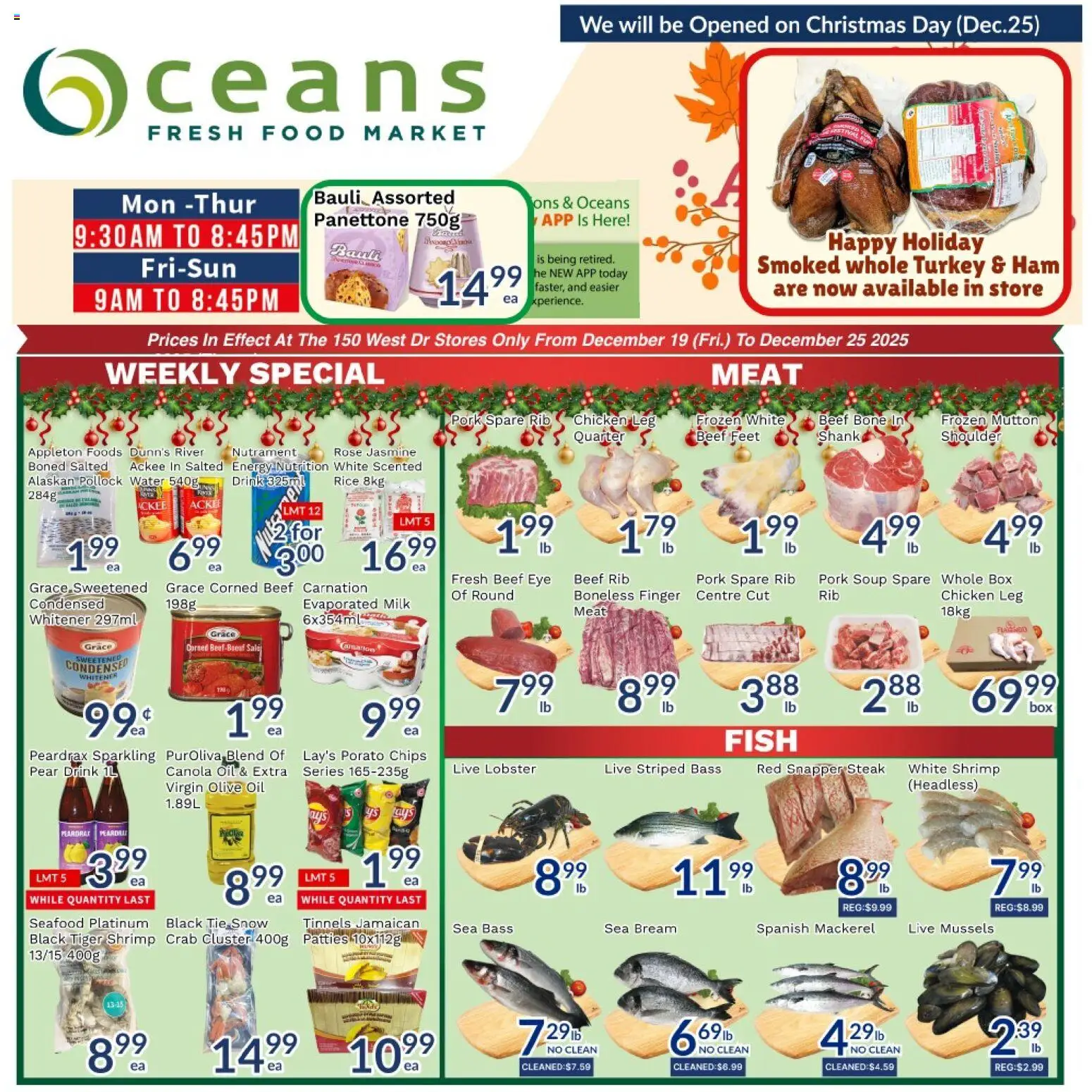 Preview of leaflet Weekly Flyer - Brampton from shop Oceans is valid from Dec 19, 2025