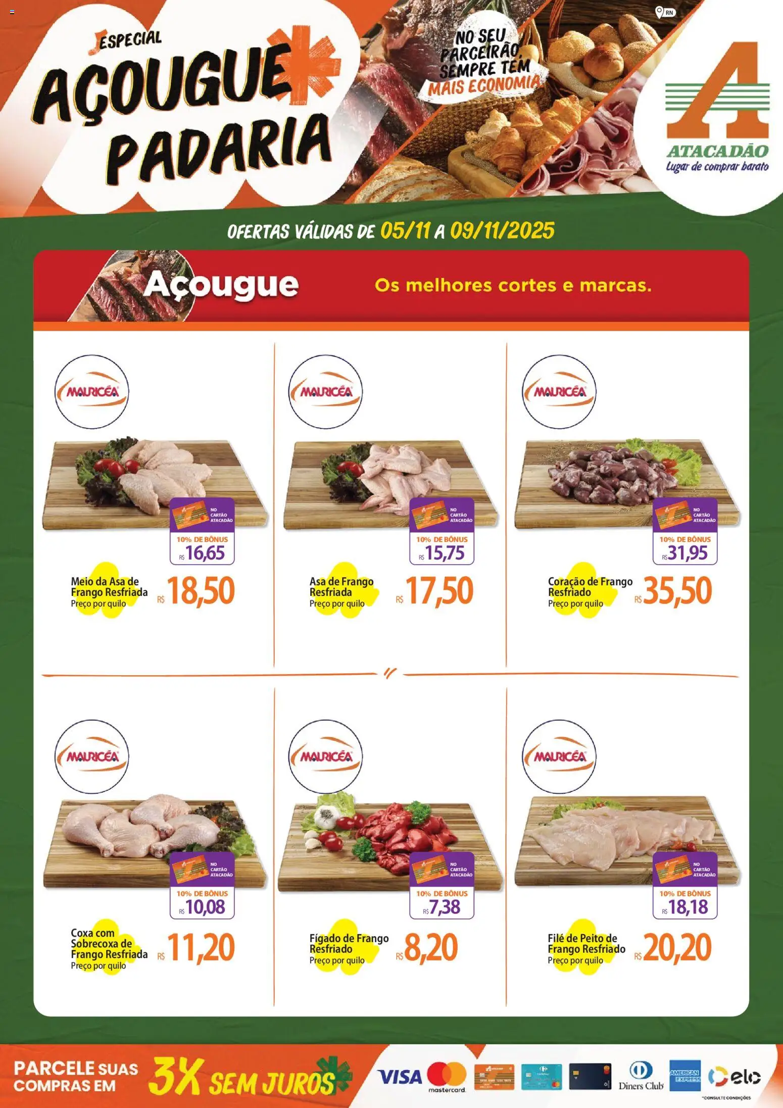 Pré-Visualização do folheto "Ofertas - RN" da loja Atacadão válido a partir de 05/11/2025