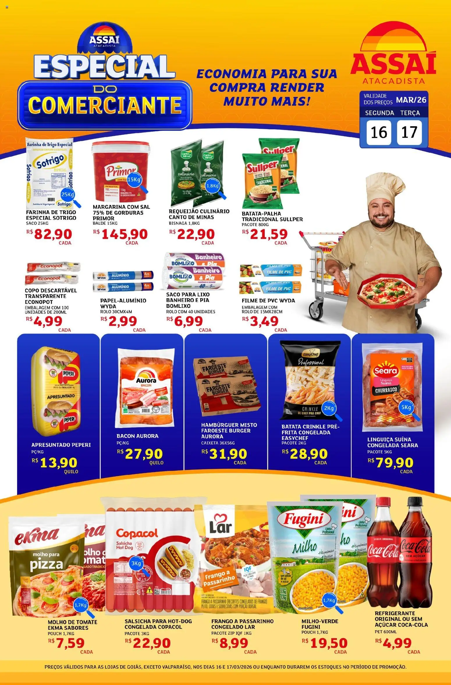 Pré-Visualização do folheto "Assaí Atacadista ofertas - GO" da loja Assaí Atacadista válido a partir de 16/03/2026