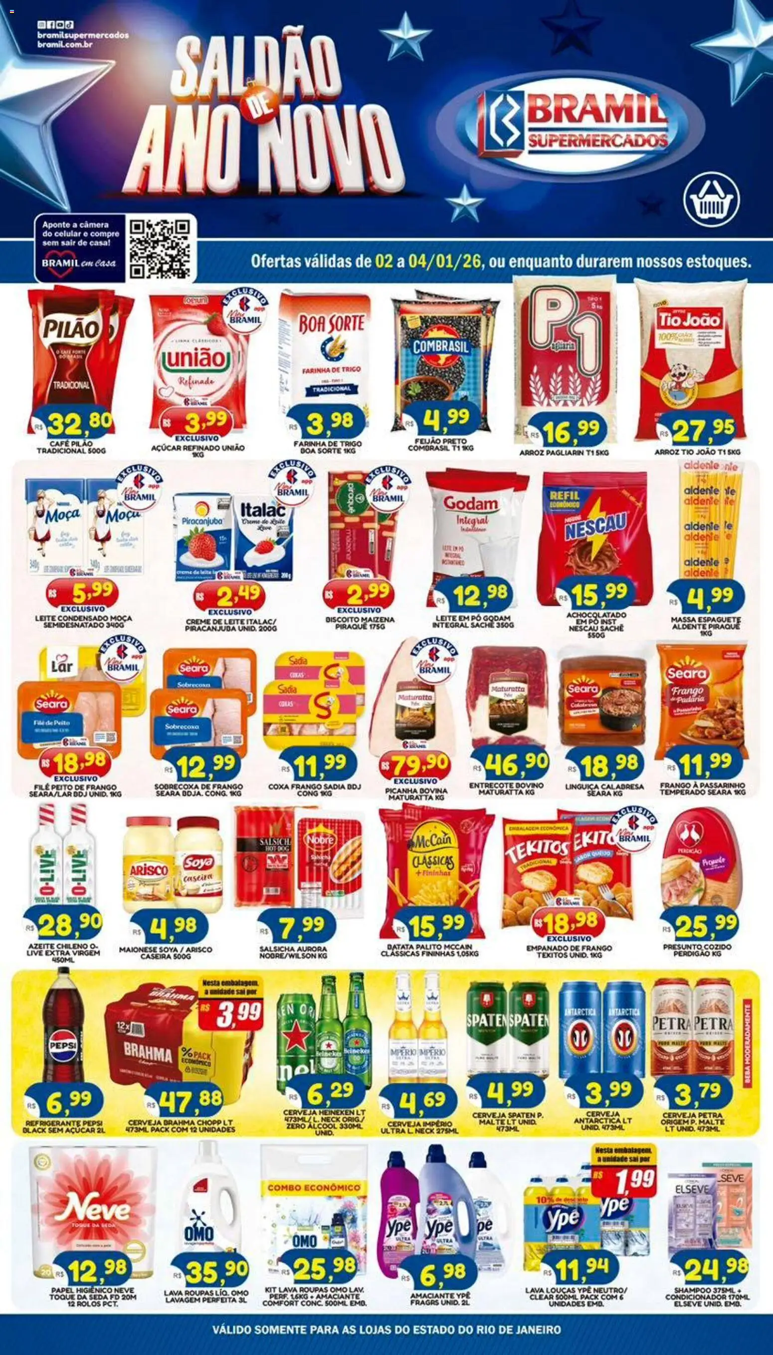 Pré-Visualização do folheto "Ofertas da semana" da loja Bramil Supermercados válido a partir de 02/01/2026