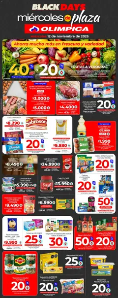  Vista previa del prospecto Miércoles de plaza del almacen Olímpica válida del 12/11/2025 al 18/11/2025