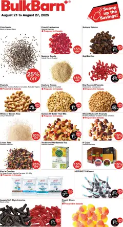 Preview of leaflet Weekly Flyer from shop Bulk Barn is valid from Aug 21, 2025