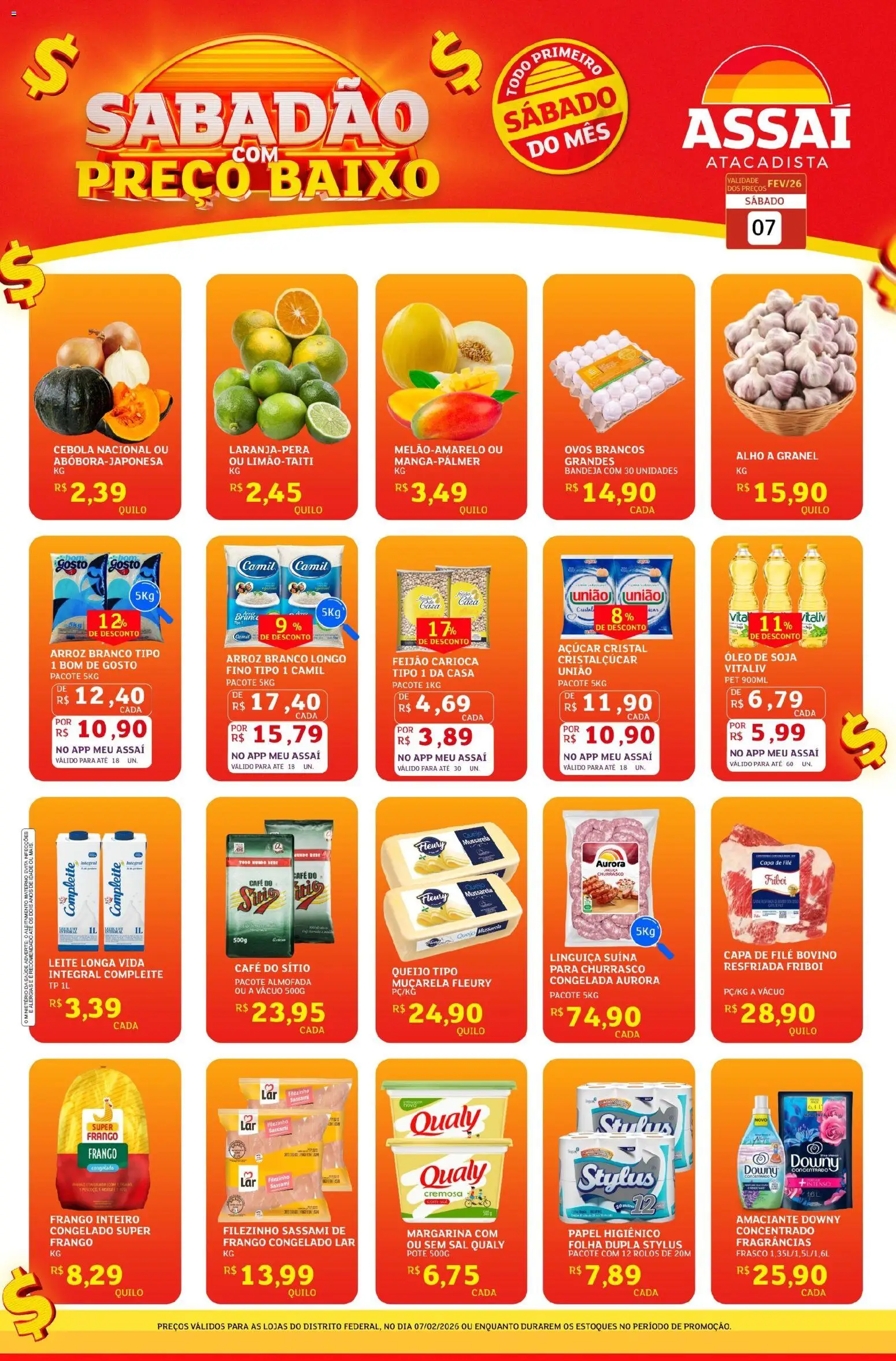 Pré-Visualização do folheto "Encarte - DF" da loja Assaí Atacadista válido a partir de 07/02/2026