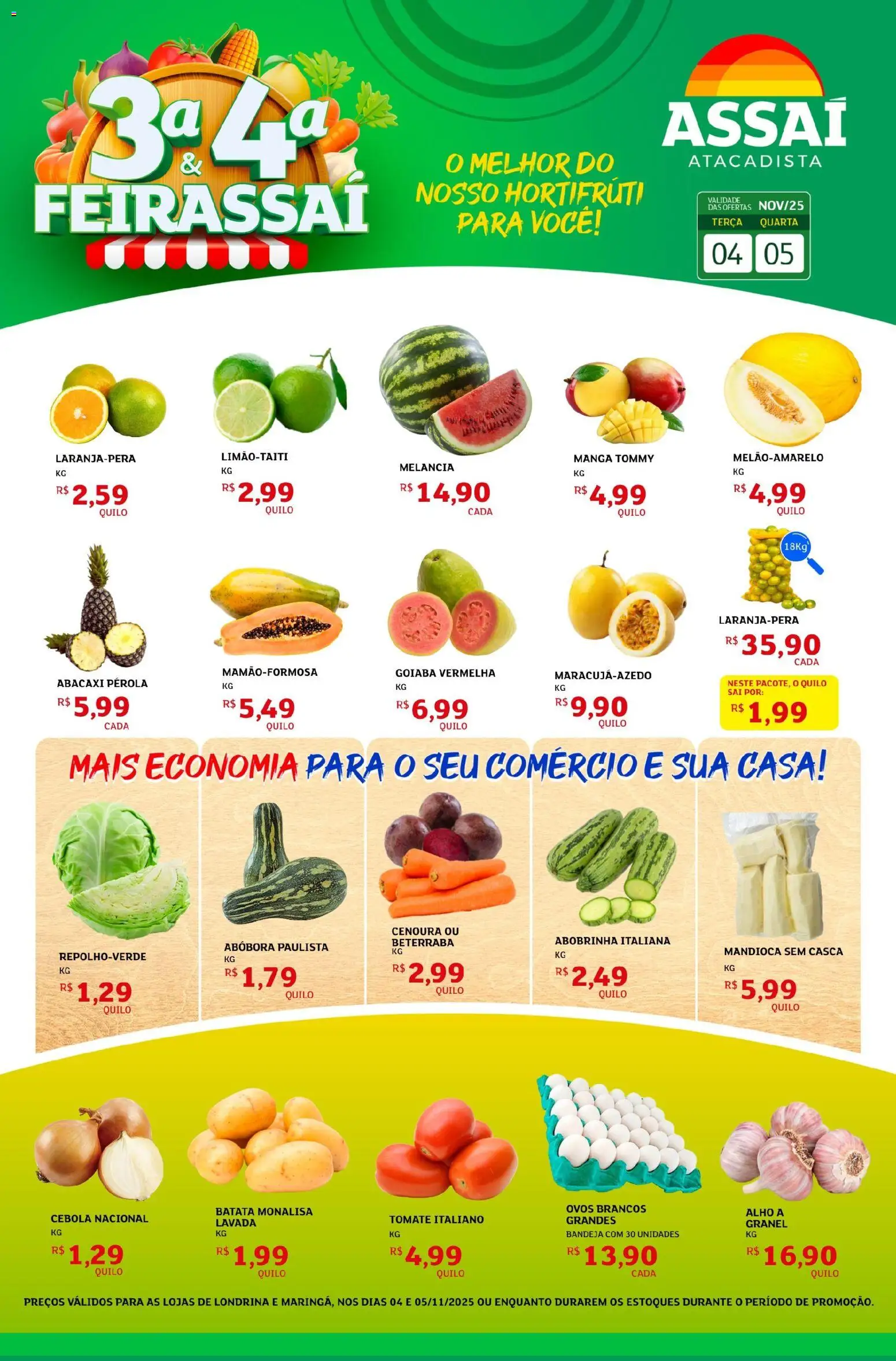 Pré-Visualização do folheto "Encarte - PR" da loja Assaí Atacadista válido a partir de 04/11/2025