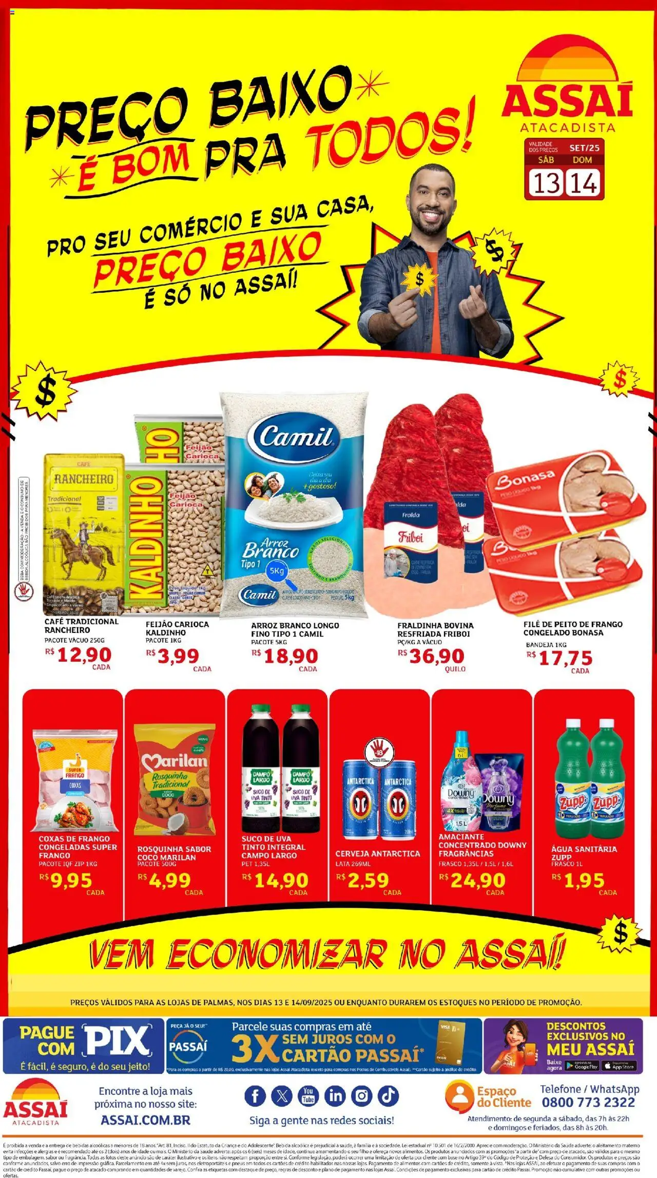 Assaí Atacadista folheto "Encarte - TO" válido a partir de 13/09/2025 - número de página 1