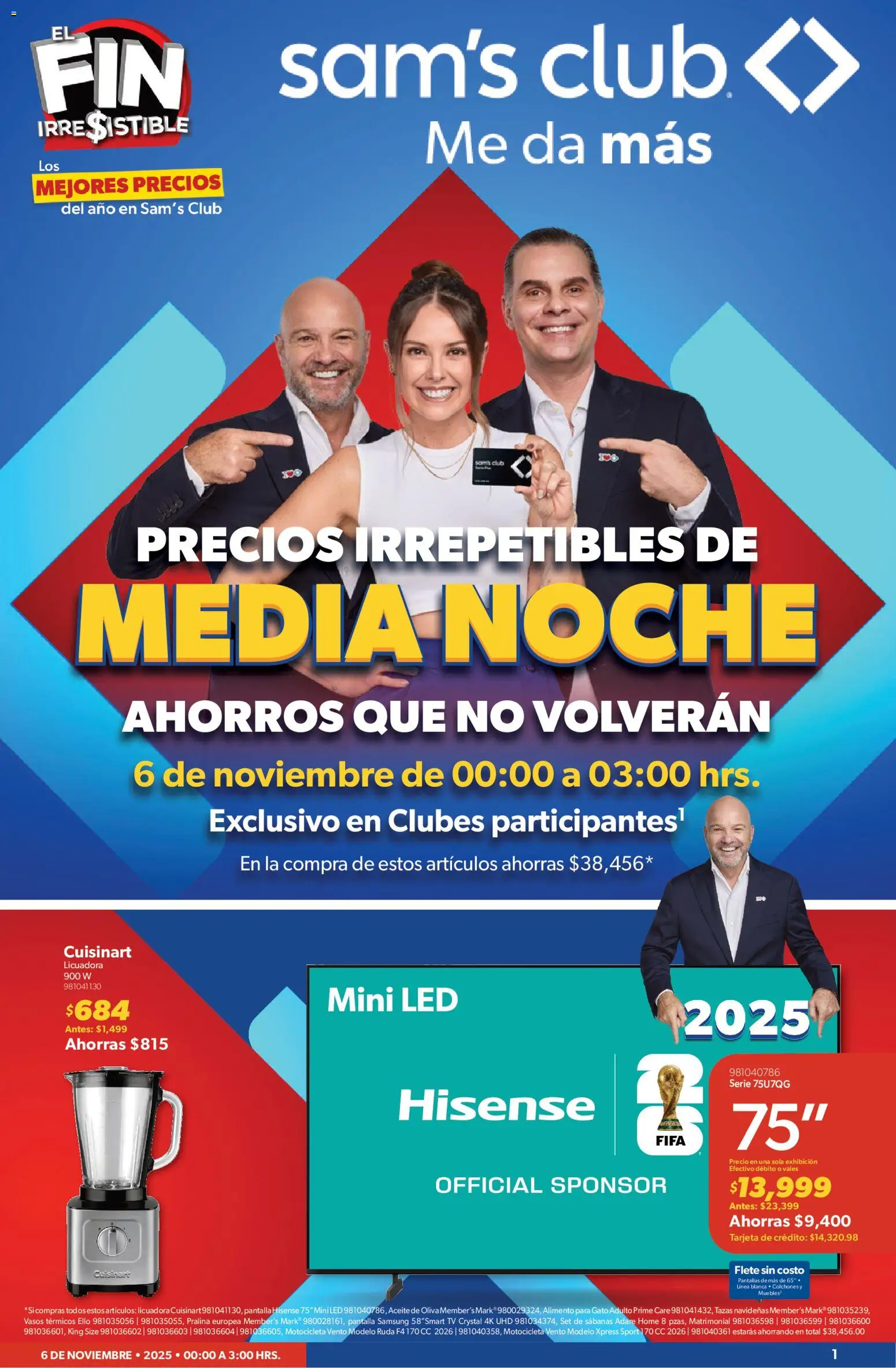 Vista previa las ofertas de la tienda Sam's Club - Buen Fin desde el 06/11/2025 