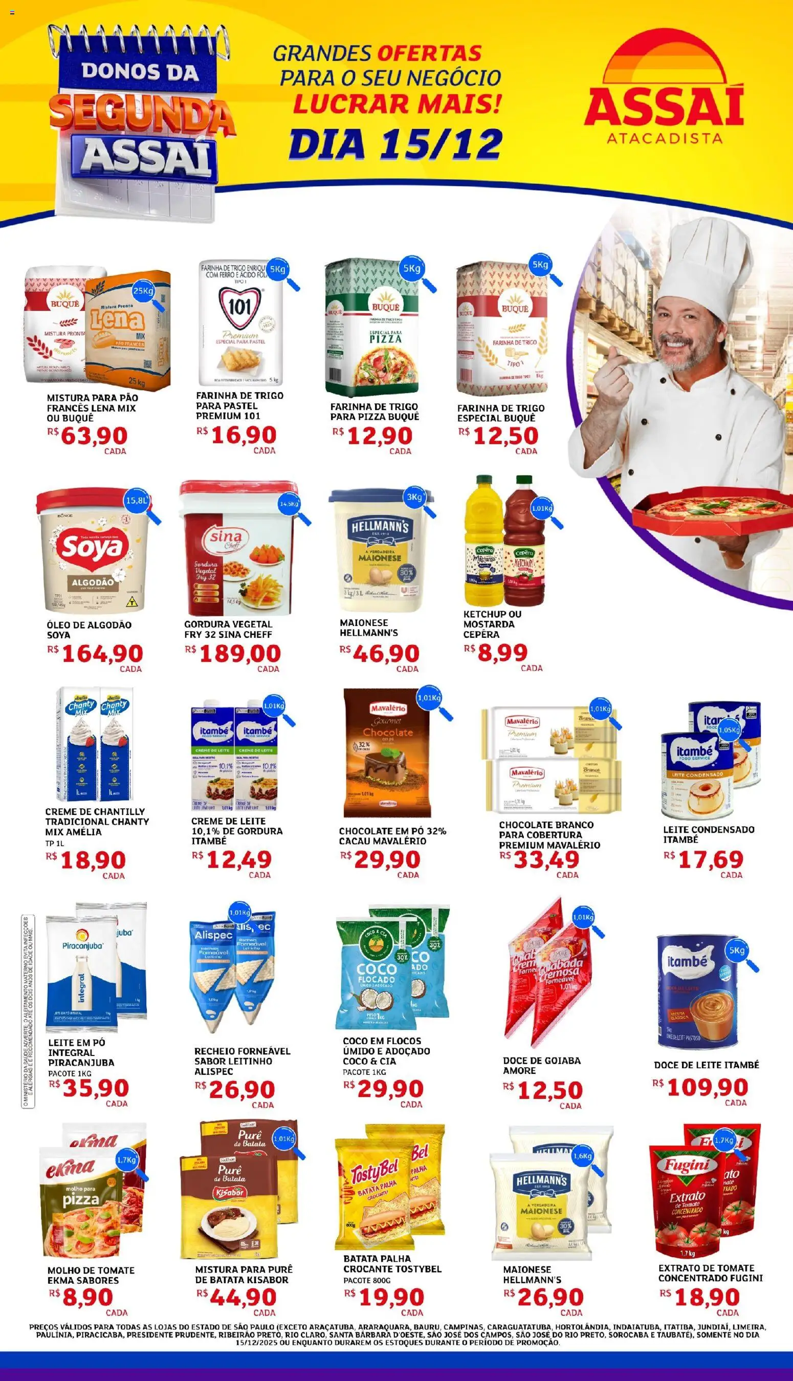 Pré-Visualização do folheto "Encarte - SP" da loja Assaí Atacadista válido a partir de 15/12/2025