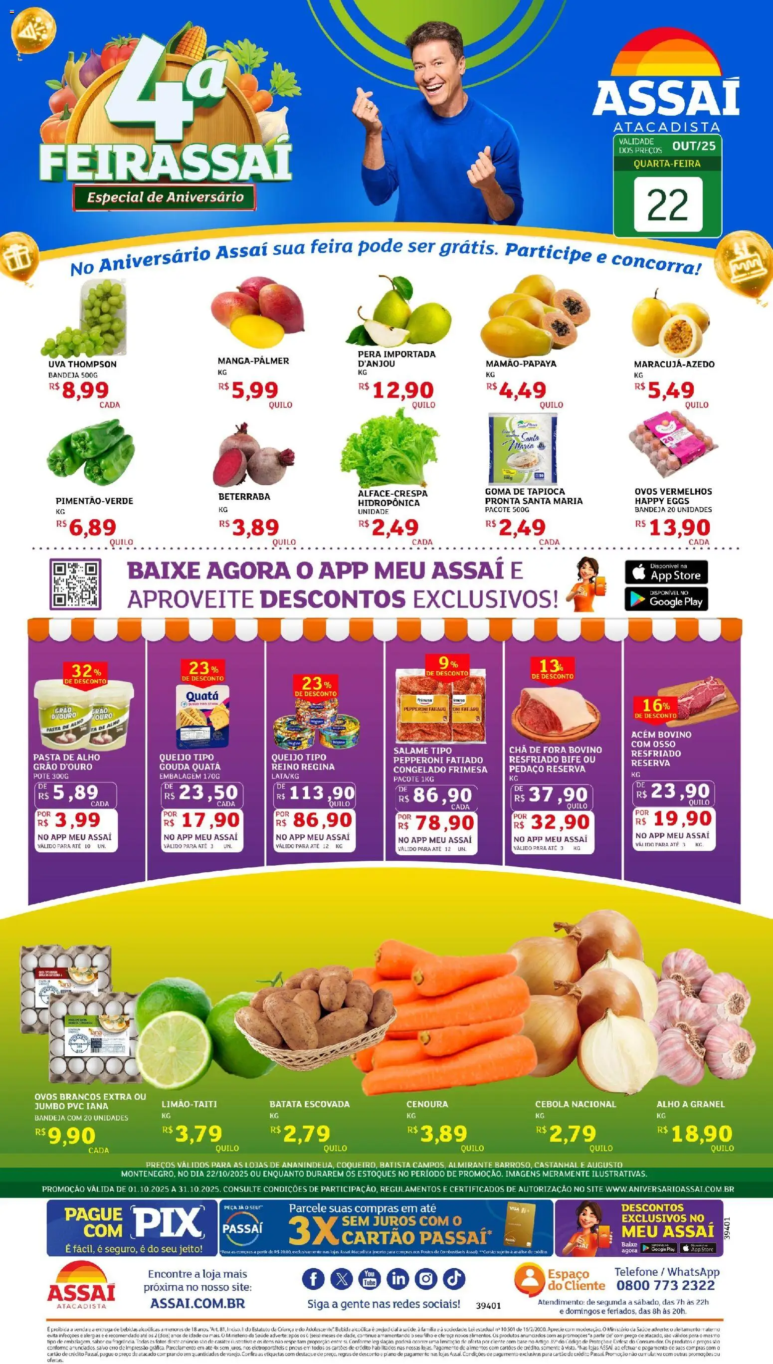 Assaí Atacadista folheto "Encarte - PA" válido a partir de 22/10/2025 - número de página 1