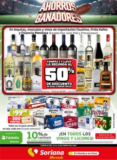 Vista previa las ofertas de la tienda Soriana - Fin de Semana Mercado: Tamaulipas desde el 22/01/2026 