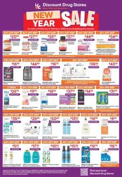 Preview of catalogue New Year Sale from shop Discount Drug Stores valid 08/01/2026